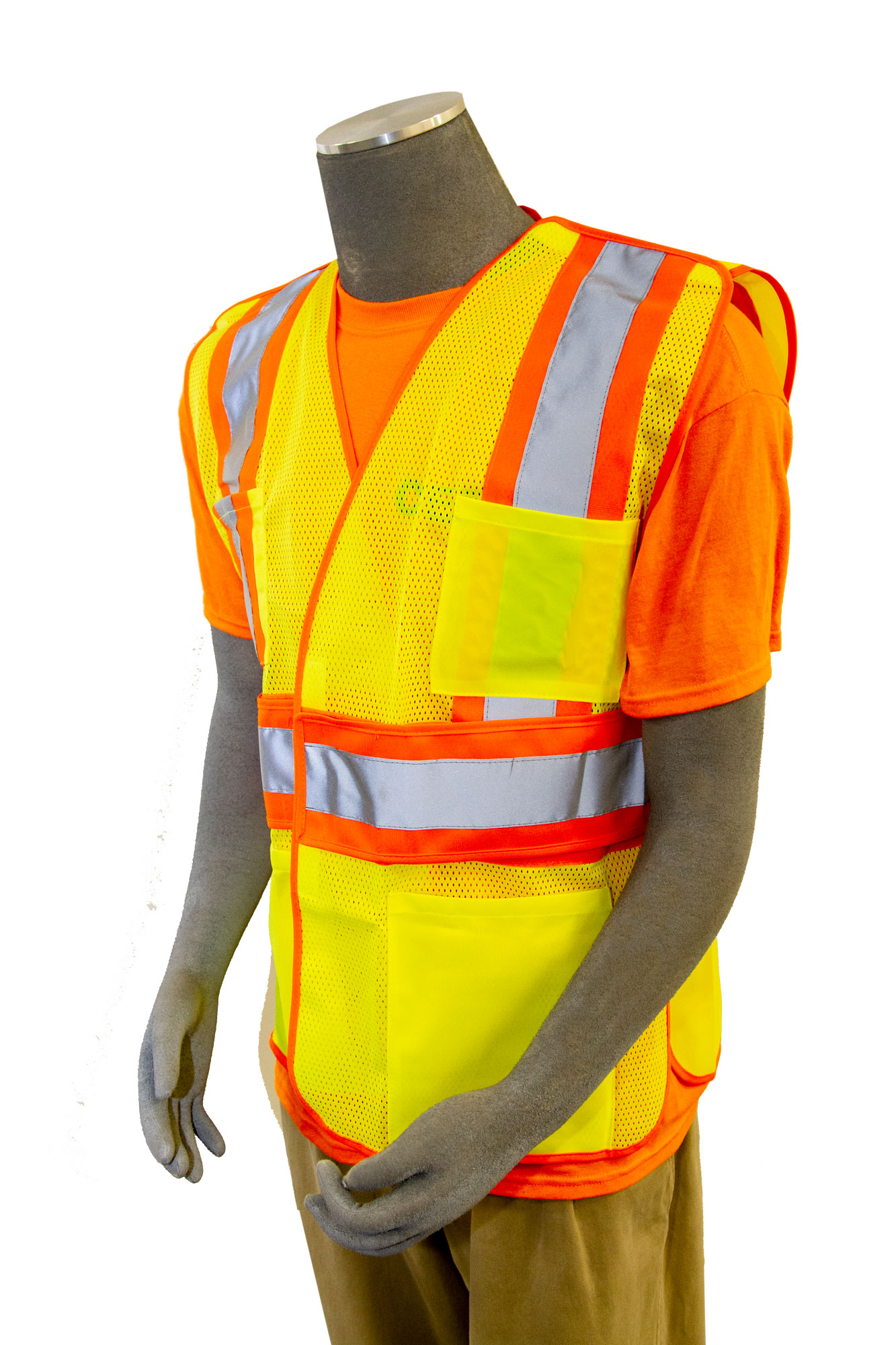 Neon Orange Safety Vest with Pockets | ProPac USA