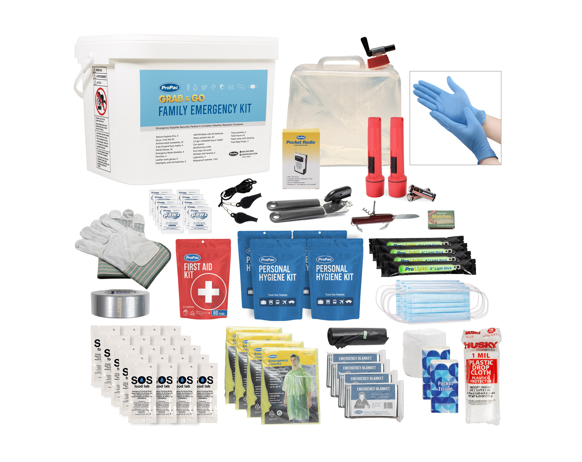 Emergency Go Kit | Grab and Go Family Emergency Kit